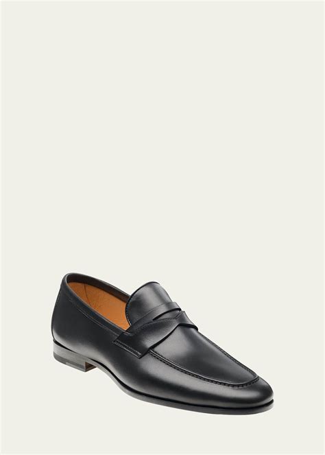 Magnanni Men's Sasso Leather Penny Loafers - Bergdorf Goodman