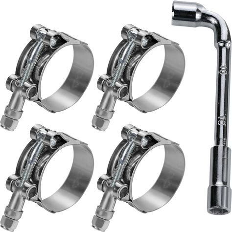 Buy PEROMI 4 Pack 1-3/16 Inch Stainless Steel T-Bolt Hose Clamps ...