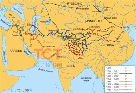 中国古代丝绸之路地图-地图上的丝绸之路在古老的中国(东亚-亚洲)