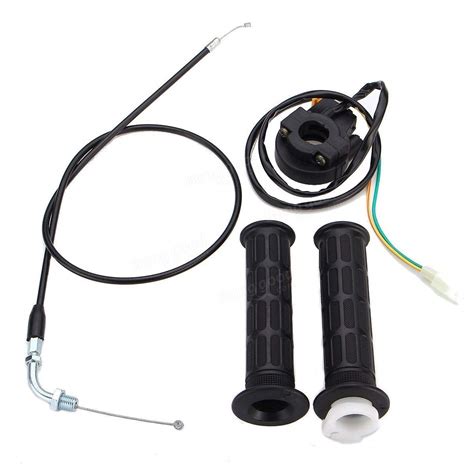 Spedy Handle Grips Throttle Cable Kill Switch For Honda Grazia ...