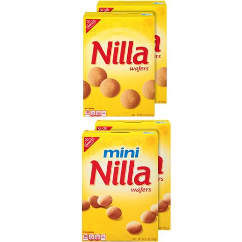 Buy Nilla Wafers Vanilla Wafer Cookies Variety Pack, Original & Mini, 4 ...