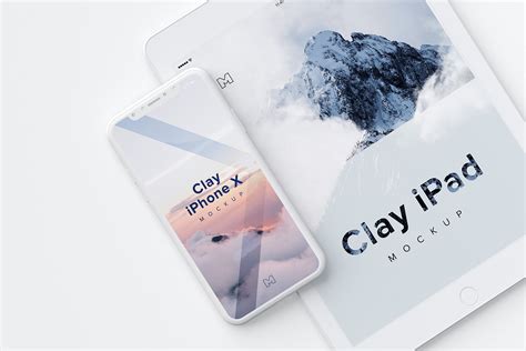 Clay iPhone X and iPad Mockup | Free Mockup World
