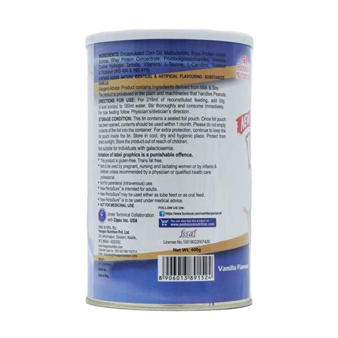 Pentasure Vanilla Flavoured Powder, 400 gm Tin Price, Uses, Side ...