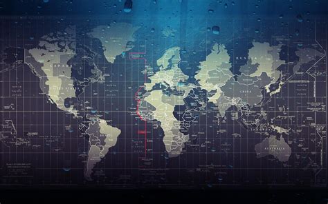 Stunning HD Wallpaper of a World Map