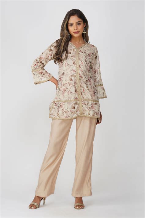 Shimmer Crush Floral Set of 3 – Beige Rose – Bindigasm Women Clothing Store