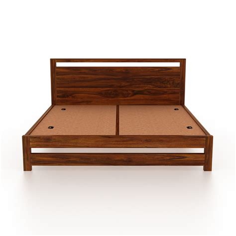 Jaipur Solid Wood Bed Without Storage - 3 Years Warranty – Ganpati Arts
