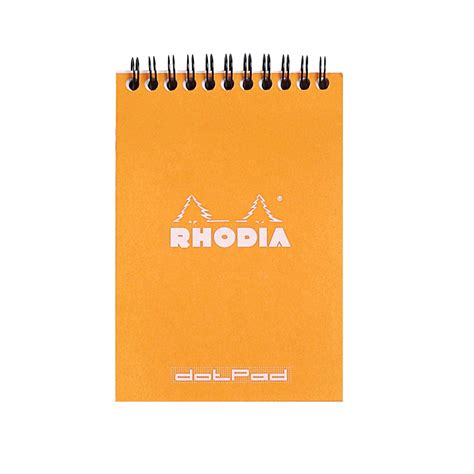 Rhodia Classic Spiral Orange Notepad - A6, Dotted – Makoba
