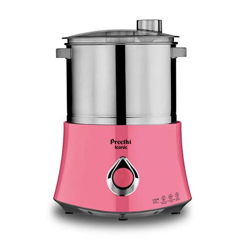 Preethi Iconic Table Top Wet Grinder, 2 L (Pink) with Bi-Directional ...