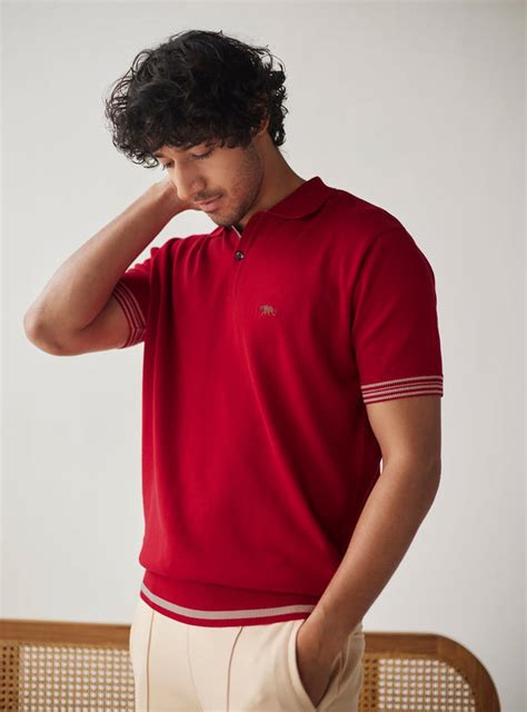 Andamen Ruby Beige Tipping Polo