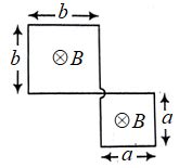 A conducting loop (as shown) has total resistance R . A uniform ...