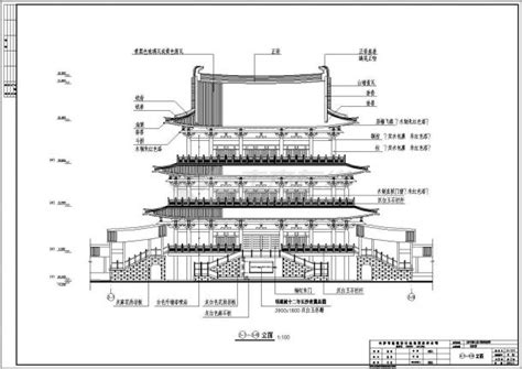 [建筑设计施工图]【长沙】杜甫江阁古建筑设计施工图纸 - 土木在线