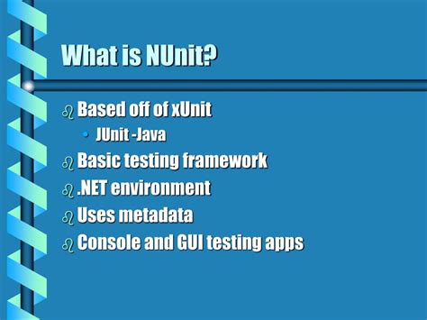 NUnit Test Case 的图像结果