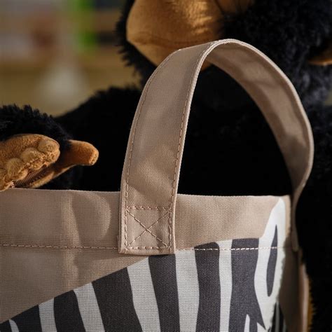 SANDLÖPARE storage bag, light brown/zebra pattern - IKEA