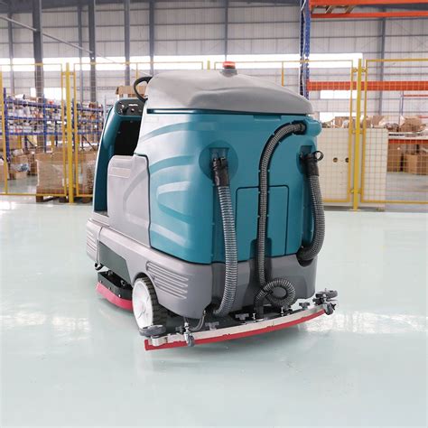 Lithium Battery Floor Scrubber Electric Powered Hard Floor Cleaning ...