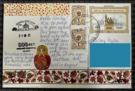 Image result for Postcard Format Example