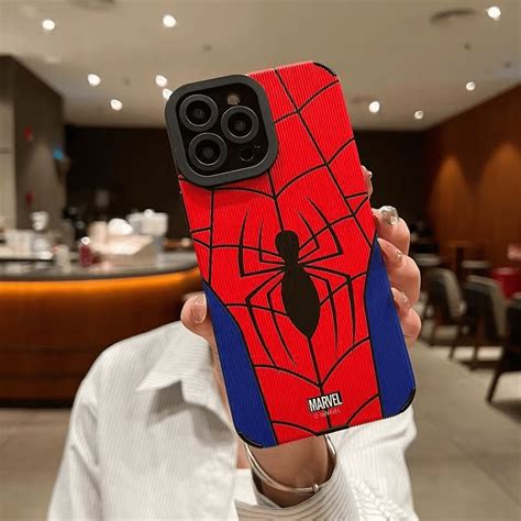 Spider Man Phone Case for IPhone 16 15 14 Pro Max Soft Silicone Cartoon ...