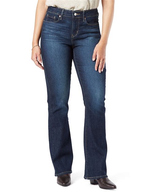 Levi Strauss Signature Women's and Women's Plus Mid Rise Bootcut Jeans ...