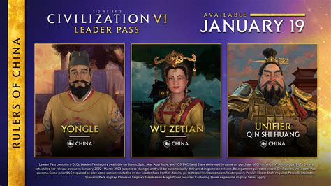 Civilization 6 Leader Pass: Introducing the Rulers of China - CivFanatics