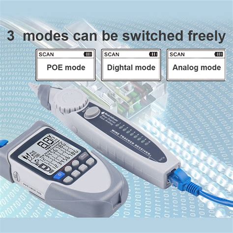 Portable Network Cable Tester with LCD Large Screen Display Handheld D ...