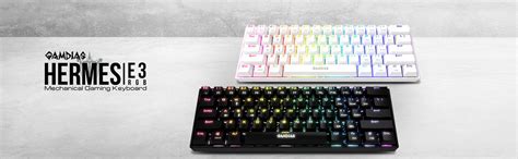 Gamdias HERMES E3 Blue Mechanical Switch Wired White Gaming Keyboard ...