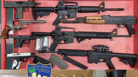 Big guns, drugs and money seized by Jacksonville Sheriff's Office