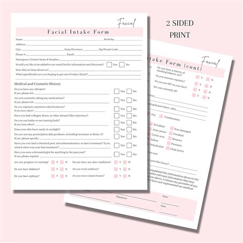 Lashicorn Facial Consent Form, Intake Form, Aftercare Form | India | Ubuy