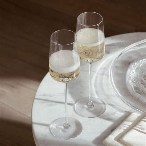 LSA International Metropolitan Champagne Flutes 230ml, Set of 4 ...