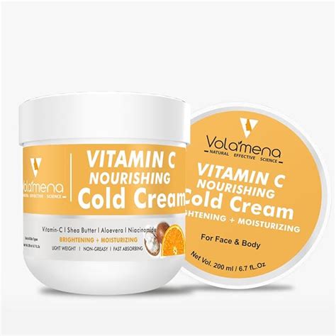 Volamena Vitamin C Nourishing Cold cream with Vitamin C,Shea Butter ...