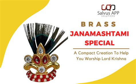 Buy Salvus APP SOLUTIONS Laddu Gopal Morpankh Stone Beads Janmashtami ...