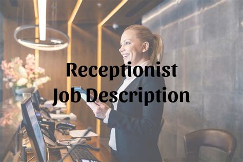 Image result for Job Advert for Receptionist