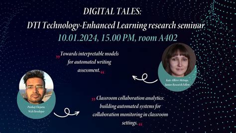 Digital Tales: DTI Technology-Enhanced Learning research seminar ...