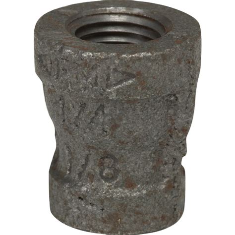 ASC Black Steel Pipe Reducing Coupling, Three Quarter Inch by One Half ...