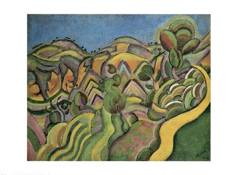 Ciurana, The Footpath, 1917 by Joan Miro - 24 X 32 Inches (Art Print ...