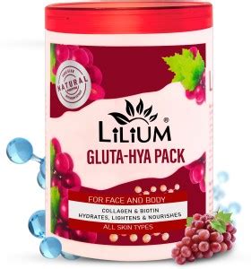 LILIUM Glowing Radiance Face Pack Gluta Hya Hydrates, Nourishes ...