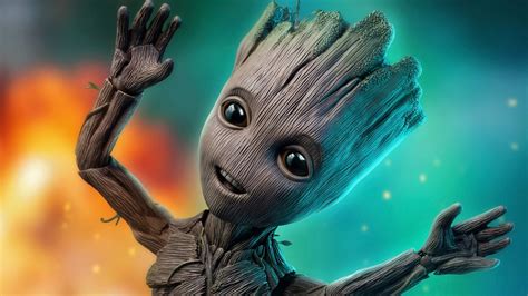 Guardians Of The Galaxy Movie Wallpaper Groot
