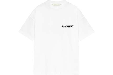 FEAR OF GOD ESSENTIALS CLASSIC SHORT SLEEVE TEE BRIGHT WHITE