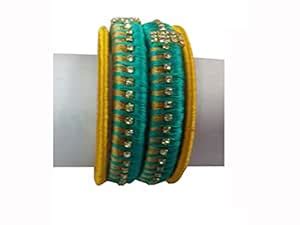Dharshini Designers Thread Artificial Handicrafts Bangles for Women ...