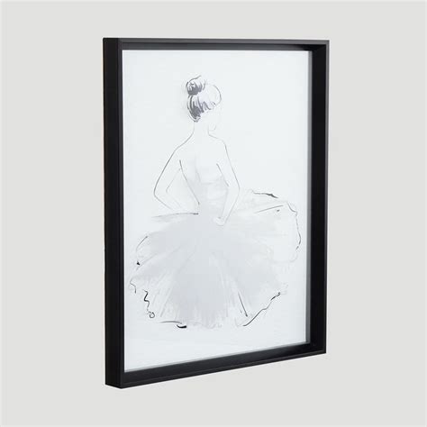Buy Artistry White Glass Art Ballerina Picture Frame- 40 x 50 cm from ...