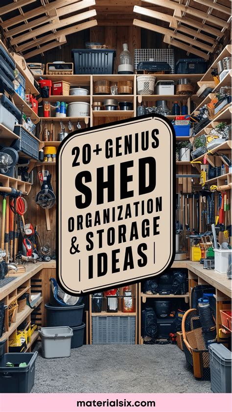 Get an Organized Shed Without the Overwhelm: 20 Genius Storage Ideas ...