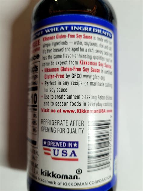 Kikkoman Soy Sauce Ingredients