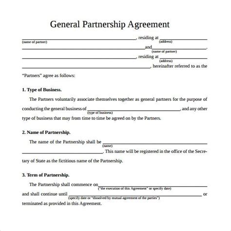 Partnership Resolution Template Word 的图像结果