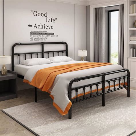 King Bed Frame With Headboard And Slats at David Dodd blog