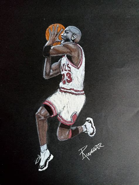 Michael Jordan Dunk Drawing