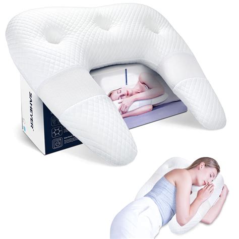 SAHEYER Side Sleeper Pillow, Body Pillow for Side Sleeper with U-Shaped ...