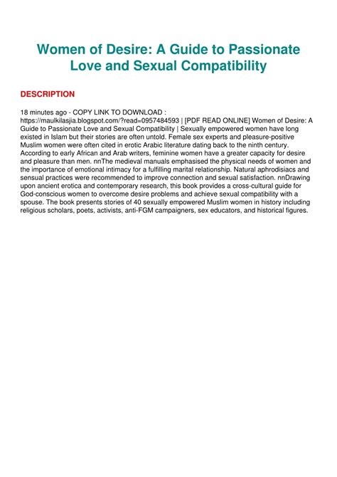 PPT - PDF_ Women of Desire: A Guide to Passionate Love and Sexual ...