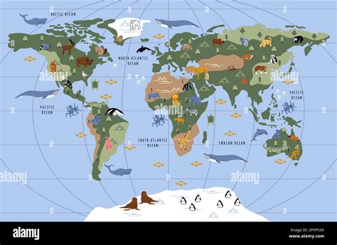 World Map of Animals 的图像结果