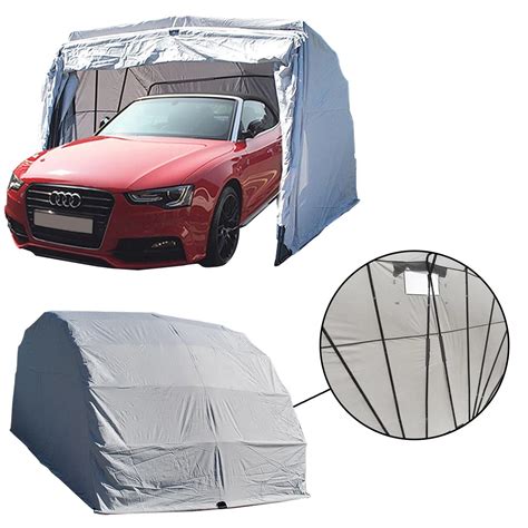 Waterproof Garage Folding Heated Fabric Auto Shelter Body Car Covers ...