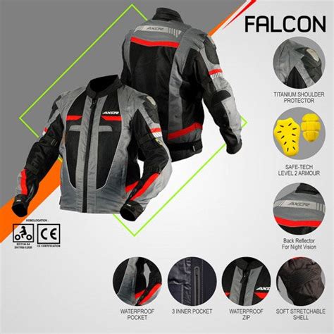Axor Falcon Riding Jacket (Black Red)– Moto Central