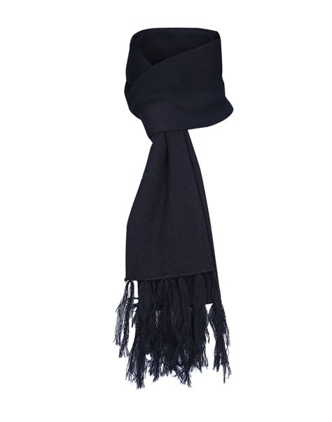 Shop Purewool Plain Muffler Black at Woollen Wear