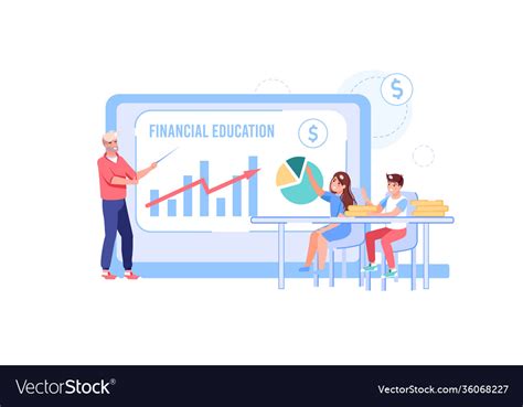 Flat cartoon family teacher characters in class Vector Image